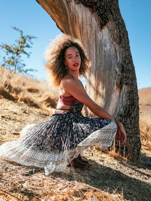 Boho Print Maxi Skirt